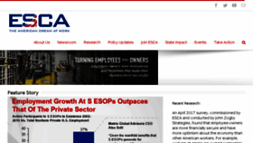 What Esca.us website looked like in 2017 (6 years ago)