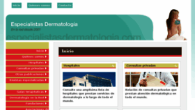 What Especialistasdermatologia.com website looked like in 2017 (6 years ago)