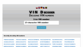 What En.vindecoder.pl website looked like in 2017 (6 years ago)