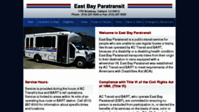 What Eastbayparatransit.org website looked like in 2017 (6 years ago)
