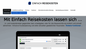 What Einfach-reisekosten.de website looked like in 2017 (6 years ago)