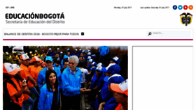 What Educacionbogota.edu.co website looked like in 2017 (6 years ago)