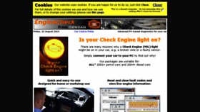 What Enginecheck.co.uk website looked like in 2017 (6 years ago)