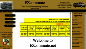 What Ezcommute.net website looked like in 2017 (6 years ago)