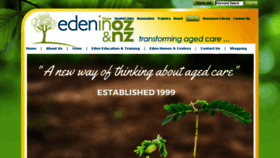 What Edeninoznz.com.au website looked like in 2017 (6 years ago)