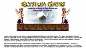 What Elysiumgates.com website looked like in 2017 (6 years ago)
