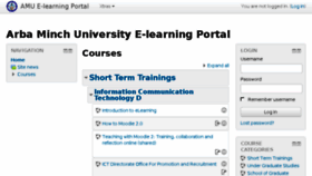 What Elearning.amu.edu.et website looked like in 2017 (6 years ago)