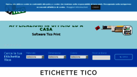 What Etichettetico.it website looked like in 2017 (6 years ago)