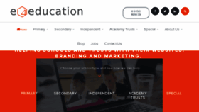 What E4education.co.uk website looked like in 2017 (6 years ago)