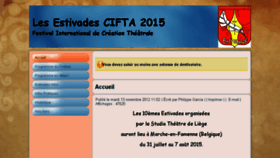 What Estivades2015.cifta.org website looked like in 2017 (6 years ago)