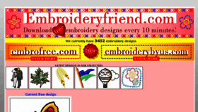 What Embroideryfriend.com website looked like in 2017 (6 years ago)