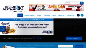 What Educationdestinationmalaysia.com website looked like in 2017 (6 years ago)