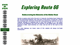 What Exploringroute66.com website looked like in 2017 (6 years ago)