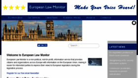 What Europeanlawmonitor.org website looked like in 2017 (6 years ago)