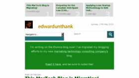 What Edwardunthank.com website looked like in 2017 (6 years ago)
