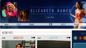 What Elizabethbanks.com website looked like in 2017 (6 years ago)