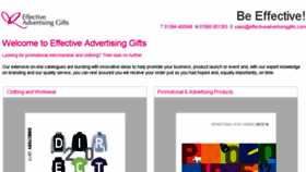 What Effectiveadvertisinggifts.com website looked like in 2017 (6 years ago)