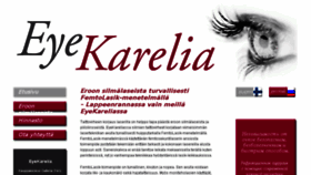 What Eyekarelia.fi website looked like in 2017 (6 years ago)