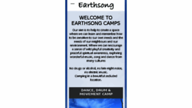 What Earthsong.ie website looked like in 2017 (6 years ago)