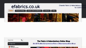 What Efabrics.co.uk website looked like in 2017 (6 years ago)