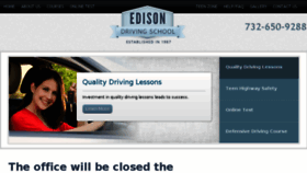What Edisondriving.com website looked like in 2017 (6 years ago)