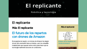 What Elreplicante.es website looked like in 2017 (6 years ago)