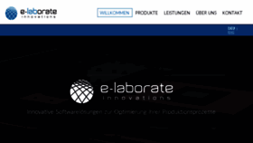 What E-laborate.net website looked like in 2017 (6 years ago)