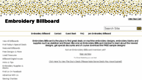 What Embroiderybillboard.com website looked like in 2017 (6 years ago)