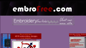 What Embrofree.com website looked like in 2017 (6 years ago)