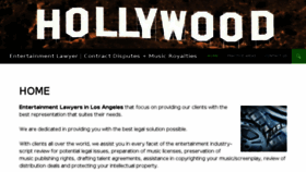 What Entertainmentlawyerlosangeles.com website looked like in 2017 (6 years ago)