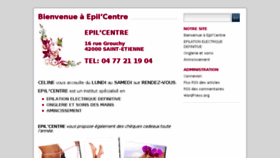 What Epil-centre.fr website looked like in 2017 (6 years ago)