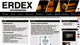 What Erdex.pl website looked like in 2017 (6 years ago)