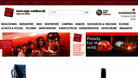 What Ergo-outdoor.de website looked like in 2017 (6 years ago)