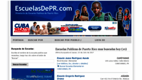 What Escuelasdepr.com website looked like in 2017 (6 years ago)