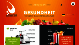 What Eujuicers.de website looked like in 2017 (6 years ago)