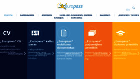What Europass.lt website looked like in 2017 (6 years ago)