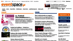 What Eventspace.pl website looked like in 2017 (6 years ago)