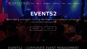 What Events2.com website looked like in 2017 (6 years ago)