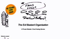 What Evilbastard.org website looked like in 2017 (6 years ago)
