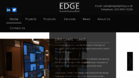 What Edgelighting.co.uk website looked like in 2017 (6 years ago)