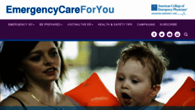 What Emergencycareforyou.com website looked like in 2017 (6 years ago)