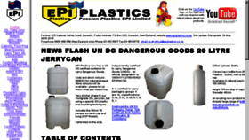 What Epiplastics.co.nz website looked like in 2017 (6 years ago)