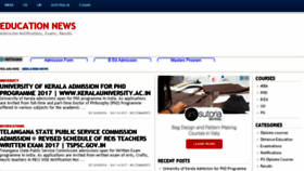 What Edunews.co.in website looked like in 2017 (6 years ago)
