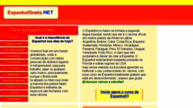 What Espanholgratis.net website looked like in 2017 (8 years ago)