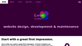 What Emmgraphics.com website looked like in 2017 (6 years ago)