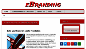 What Ebranding.com.au website looked like in 2017 (6 years ago)
