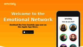 What Emotely.app.link website looked like in 2017 (6 years ago)