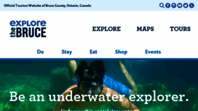 What Explorethebruce.com website looked like in 2017 (6 years ago)