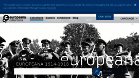 What Europeana1914-1918.eu website looked like in 2017 (6 years ago)