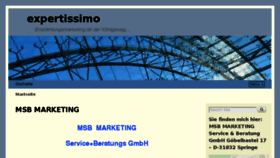 What Expertissimo.de website looked like in 2017 (6 years ago)